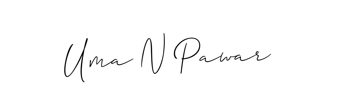 It looks lik you need a new signature style for name Uma N Pawar. Design unique handwritten (Allison_Script) signature with our free signature maker in just a few clicks. Uma N Pawar signature style 2 images and pictures png