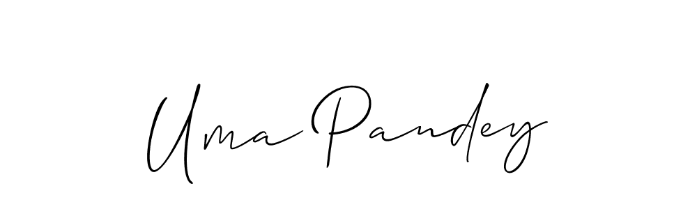 Use a signature maker to create a handwritten signature online. With this signature software, you can design (Allison_Script) your own signature for name Uma Pandey. Uma Pandey signature style 2 images and pictures png