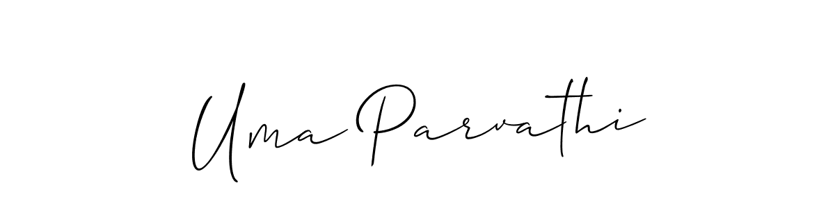 Also we have Uma Parvathi name is the best signature style. Create professional handwritten signature collection using Allison_Script autograph style. Uma Parvathi signature style 2 images and pictures png