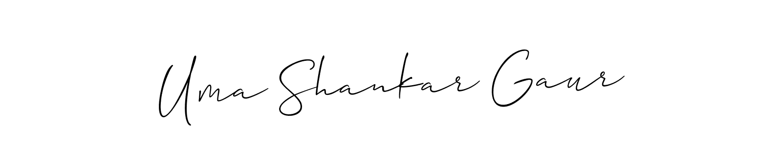 Uma Shankar Gaur stylish signature style. Best Handwritten Sign (Allison_Script) for my name. Handwritten Signature Collection Ideas for my name Uma Shankar Gaur. Uma Shankar Gaur signature style 2 images and pictures png