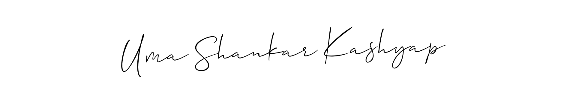 Uma Shankar Kashyap stylish signature style. Best Handwritten Sign (Allison_Script) for my name. Handwritten Signature Collection Ideas for my name Uma Shankar Kashyap. Uma Shankar Kashyap signature style 2 images and pictures png