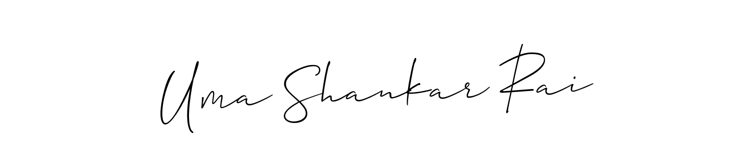 This is the best signature style for the Uma Shankar Rai name. Also you like these signature font (Allison_Script). Mix name signature. Uma Shankar Rai signature style 2 images and pictures png