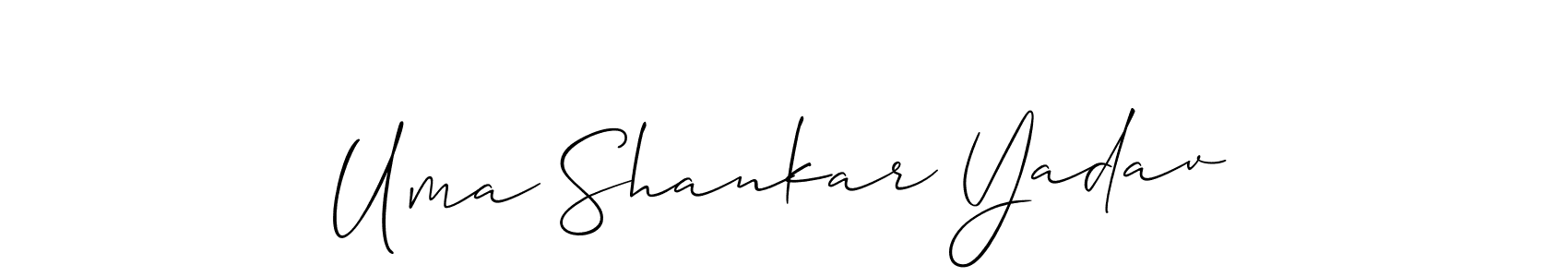 Make a beautiful signature design for name Uma Shankar Yadav. With this signature (Allison_Script) style, you can create a handwritten signature for free. Uma Shankar Yadav signature style 2 images and pictures png