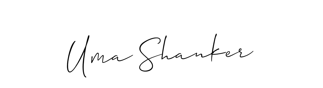 It looks lik you need a new signature style for name Uma Shanker. Design unique handwritten (Allison_Script) signature with our free signature maker in just a few clicks. Uma Shanker signature style 2 images and pictures png