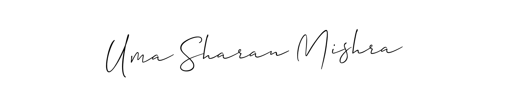 Create a beautiful signature design for name Uma Sharan Mishra. With this signature (Allison_Script) fonts, you can make a handwritten signature for free. Uma Sharan Mishra signature style 2 images and pictures png