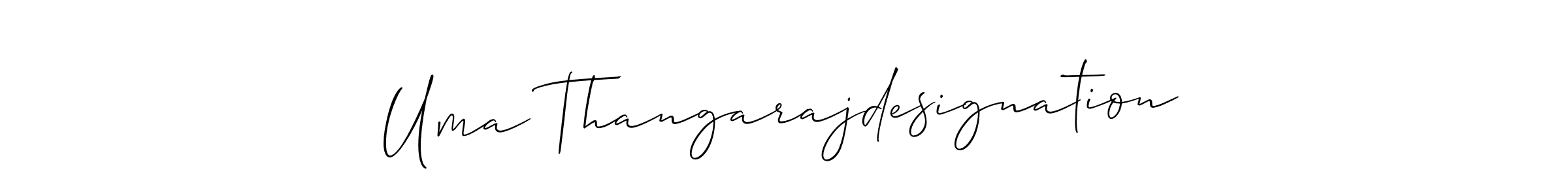 Make a beautiful signature design for name Uma Thangarajdesignation. With this signature (Allison_Script) style, you can create a handwritten signature for free. Uma Thangarajdesignation signature style 2 images and pictures png