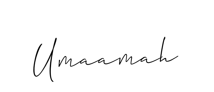 You should practise on your own different ways (Allison_Script) to write your name (Umaamah) in signature. don't let someone else do it for you. Umaamah signature style 2 images and pictures png