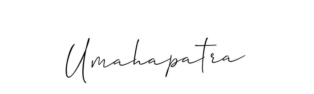 How to Draw Umahapatra signature style? Allison_Script is a latest design signature styles for name Umahapatra. Umahapatra signature style 2 images and pictures png