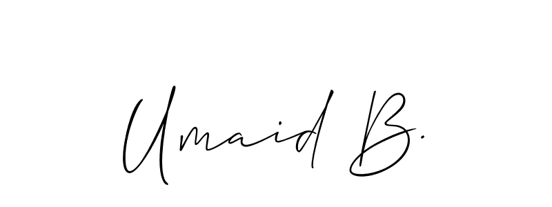 Check out images of Autograph of Umaid B. name. Actor Umaid B. Signature Style. Allison_Script is a professional sign style online. Umaid B. signature style 2 images and pictures png