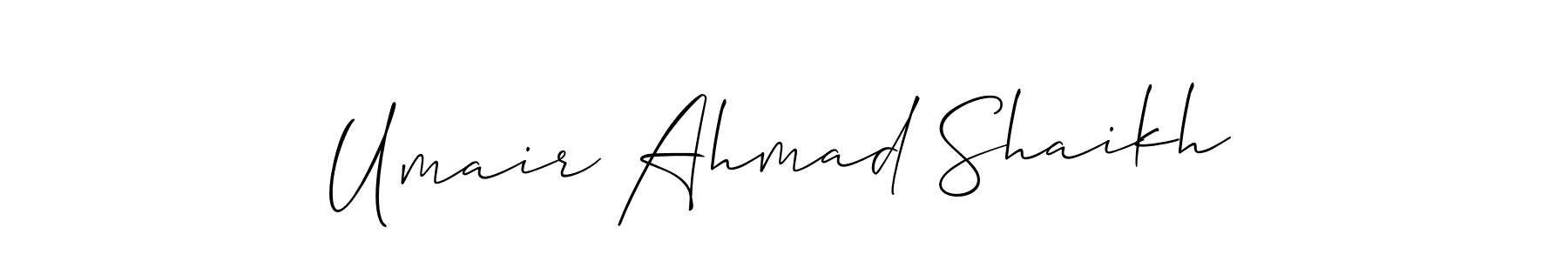 Best and Professional Signature Style for Umair Ahmad Shaikh. Allison_Script Best Signature Style Collection. Umair Ahmad Shaikh signature style 2 images and pictures png