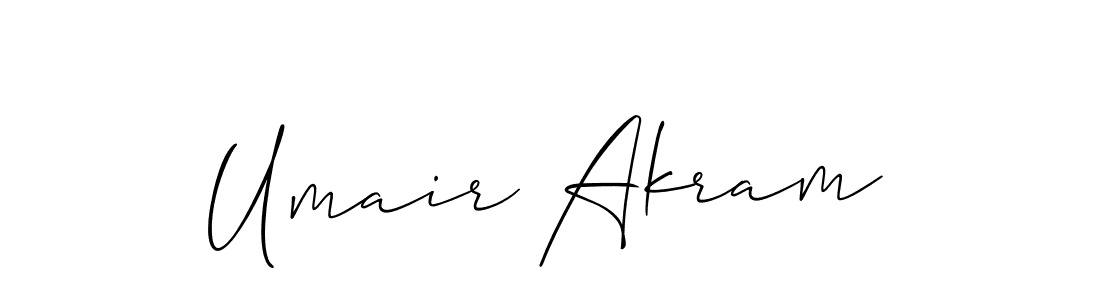 Also You can easily find your signature by using the search form. We will create Umair Akram name handwritten signature images for you free of cost using Allison_Script sign style. Umair Akram signature style 2 images and pictures png