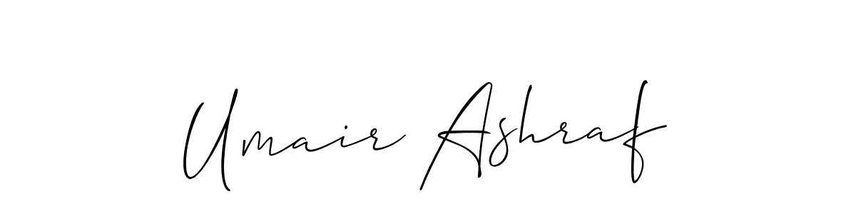Similarly Allison_Script is the best handwritten signature design. Signature creator online .You can use it as an online autograph creator for name Umair Ashraf. Umair Ashraf signature style 2 images and pictures png