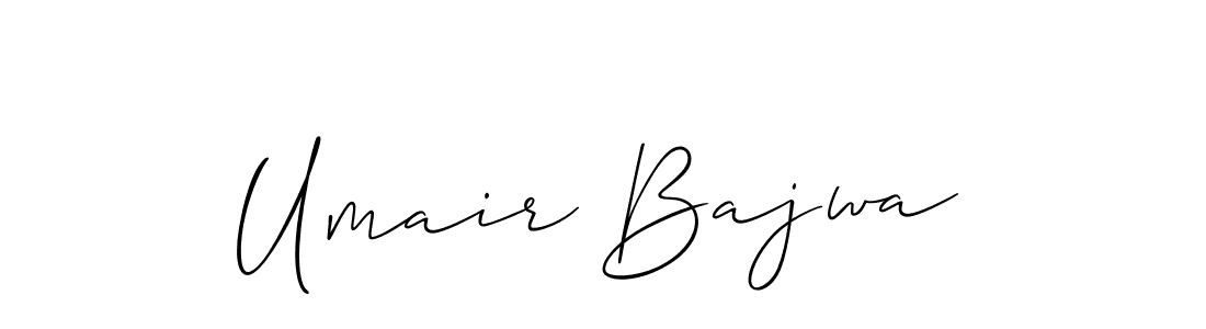 It looks lik you need a new signature style for name Umair Bajwa. Design unique handwritten (Allison_Script) signature with our free signature maker in just a few clicks. Umair Bajwa signature style 2 images and pictures png