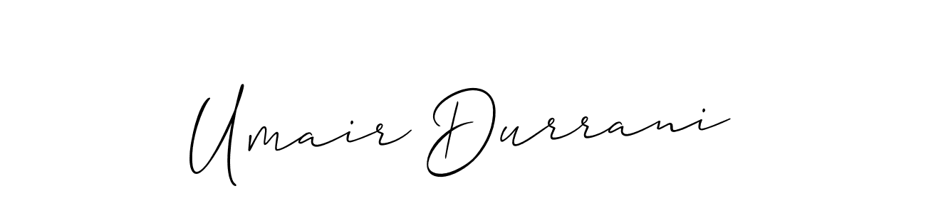 This is the best signature style for the Umair Durrani name. Also you like these signature font (Allison_Script). Mix name signature. Umair Durrani signature style 2 images and pictures png