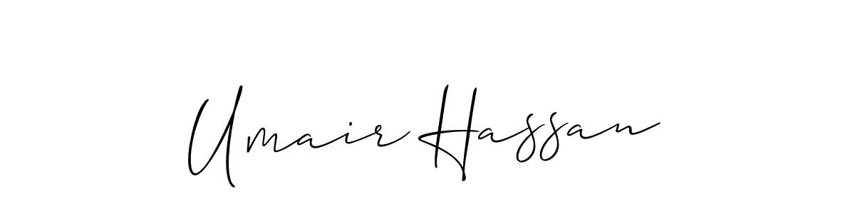if you are searching for the best signature style for your name Umair Hassan. so please give up your signature search. here we have designed multiple signature styles  using Allison_Script. Umair Hassan signature style 2 images and pictures png