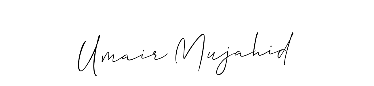 You should practise on your own different ways (Allison_Script) to write your name (Umair Mujahid) in signature. don't let someone else do it for you. Umair Mujahid signature style 2 images and pictures png