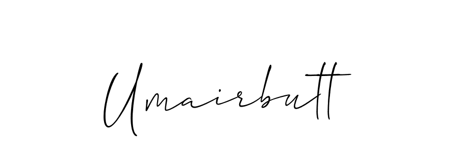 How to Draw Umairbutt signature style? Allison_Script is a latest design signature styles for name Umairbutt. Umairbutt signature style 2 images and pictures png