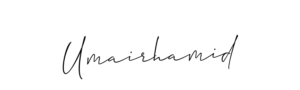 Also we have Umairhamid name is the best signature style. Create professional handwritten signature collection using Allison_Script autograph style. Umairhamid signature style 2 images and pictures png