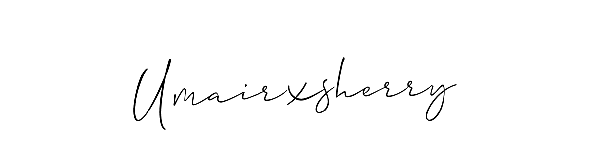 You should practise on your own different ways (Allison_Script) to write your name (Umairxsherry) in signature. don't let someone else do it for you. Umairxsherry signature style 2 images and pictures png