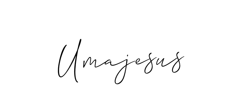 How to make Umajesus name signature. Use Allison_Script style for creating short signs online. This is the latest handwritten sign. Umajesus signature style 2 images and pictures png