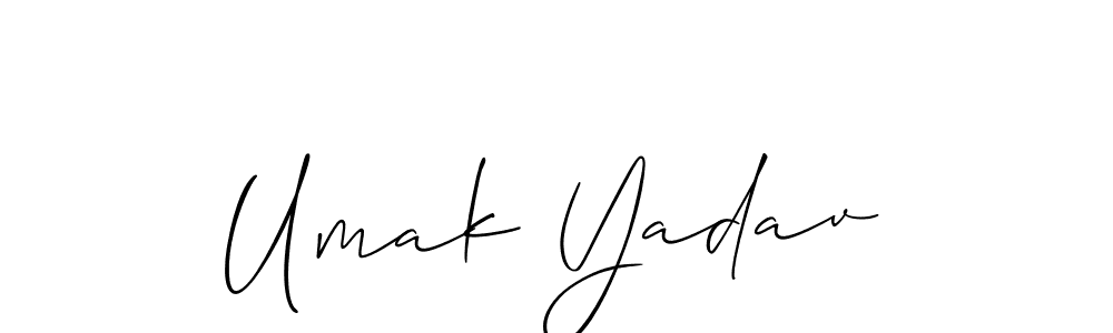 Also we have Umak Yadav name is the best signature style. Create professional handwritten signature collection using Allison_Script autograph style. Umak Yadav signature style 2 images and pictures png