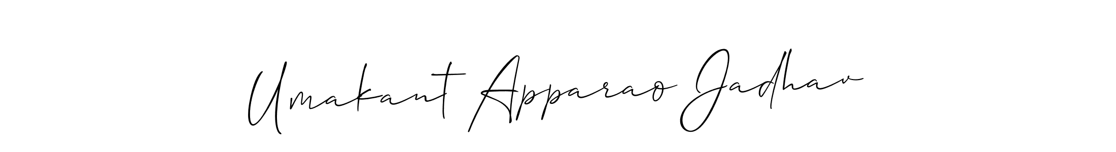 Umakant Apparao Jadhav stylish signature style. Best Handwritten Sign (Allison_Script) for my name. Handwritten Signature Collection Ideas for my name Umakant Apparao Jadhav. Umakant Apparao Jadhav signature style 2 images and pictures png