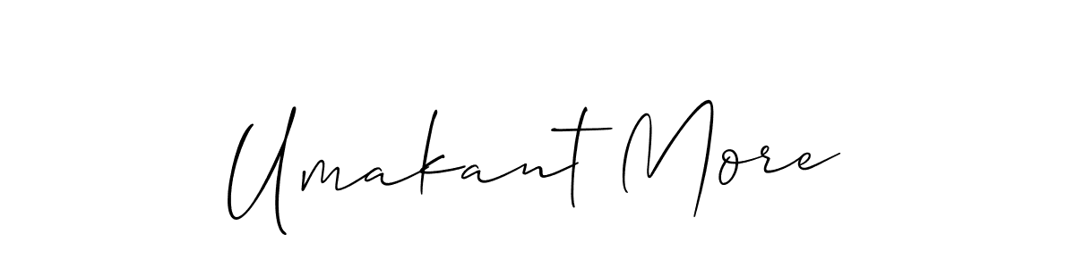 Design your own signature with our free online signature maker. With this signature software, you can create a handwritten (Allison_Script) signature for name Umakant More. Umakant More signature style 2 images and pictures png