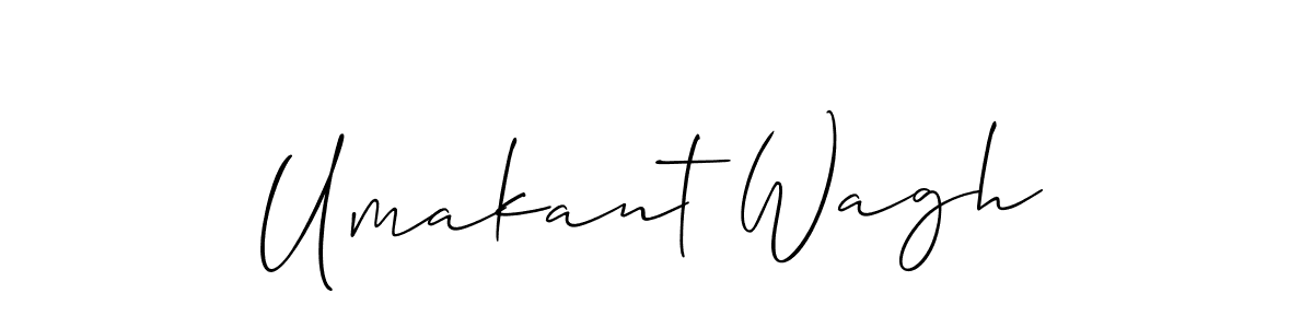 How to Draw Umakant Wagh signature style? Allison_Script is a latest design signature styles for name Umakant Wagh. Umakant Wagh signature style 2 images and pictures png