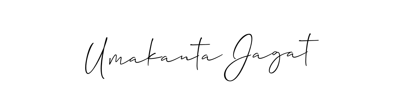 Umakanta Jagat stylish signature style. Best Handwritten Sign (Allison_Script) for my name. Handwritten Signature Collection Ideas for my name Umakanta Jagat. Umakanta Jagat signature style 2 images and pictures png