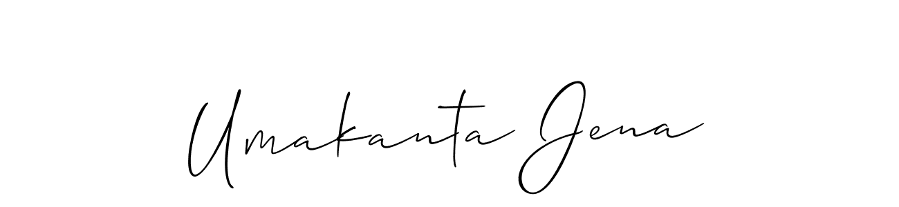 Also You can easily find your signature by using the search form. We will create Umakanta Jena name handwritten signature images for you free of cost using Allison_Script sign style. Umakanta Jena signature style 2 images and pictures png