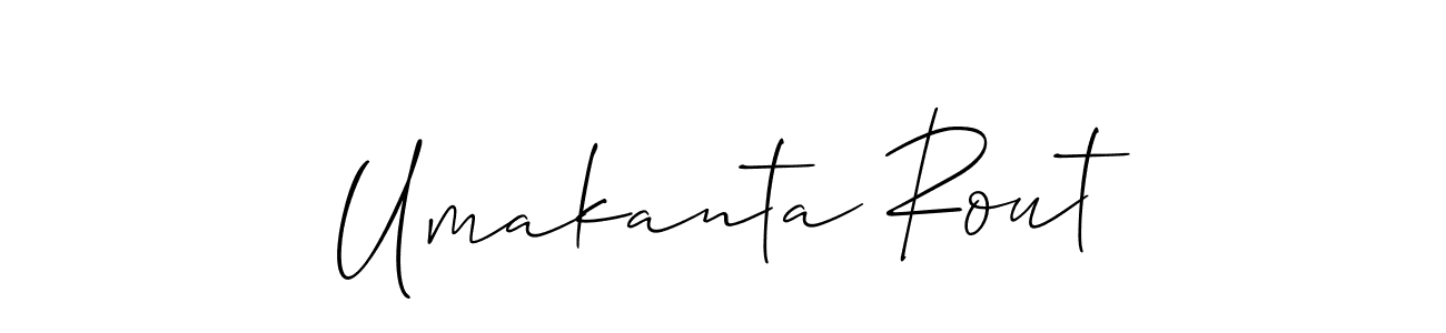 Also we have Umakanta Rout name is the best signature style. Create professional handwritten signature collection using Allison_Script autograph style. Umakanta Rout signature style 2 images and pictures png