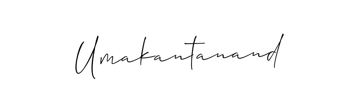 Umakantanand stylish signature style. Best Handwritten Sign (Allison_Script) for my name. Handwritten Signature Collection Ideas for my name Umakantanand. Umakantanand signature style 2 images and pictures png