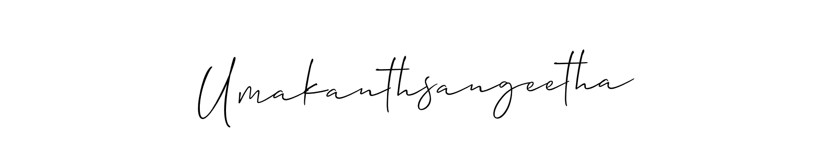 It looks lik you need a new signature style for name Umakanthsangeetha. Design unique handwritten (Allison_Script) signature with our free signature maker in just a few clicks. Umakanthsangeetha signature style 2 images and pictures png