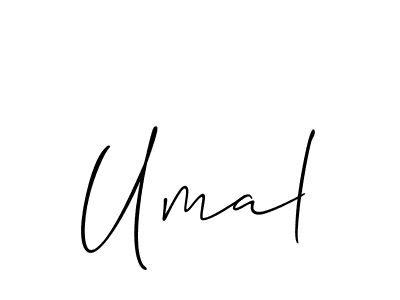 if you are searching for the best signature style for your name Umal. so please give up your signature search. here we have designed multiple signature styles  using Allison_Script. Umal signature style 2 images and pictures png