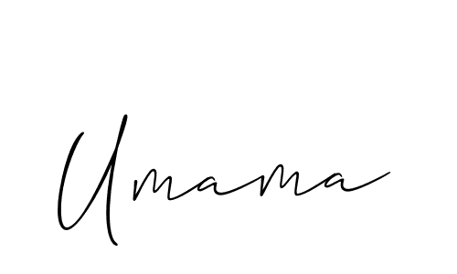 Make a beautiful signature design for name Umama. With this signature (Allison_Script) style, you can create a handwritten signature for free. Umama signature style 2 images and pictures png