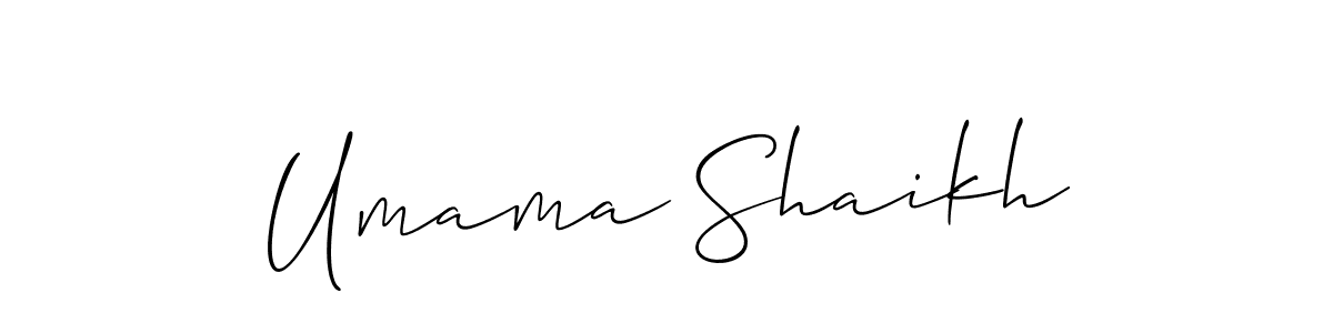 See photos of Umama Shaikh official signature by Spectra . Check more albums & portfolios. Read reviews & check more about Allison_Script font. Umama Shaikh signature style 2 images and pictures png