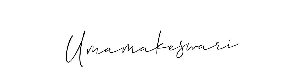 Create a beautiful signature design for name Umamakeswari. With this signature (Allison_Script) fonts, you can make a handwritten signature for free. Umamakeswari signature style 2 images and pictures png