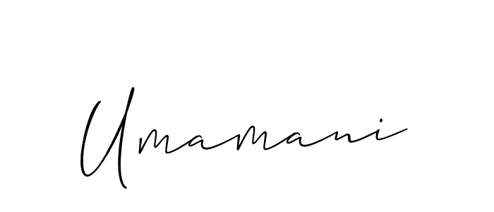 Make a beautiful signature design for name Umamani. Use this online signature maker to create a handwritten signature for free. Umamani signature style 2 images and pictures png