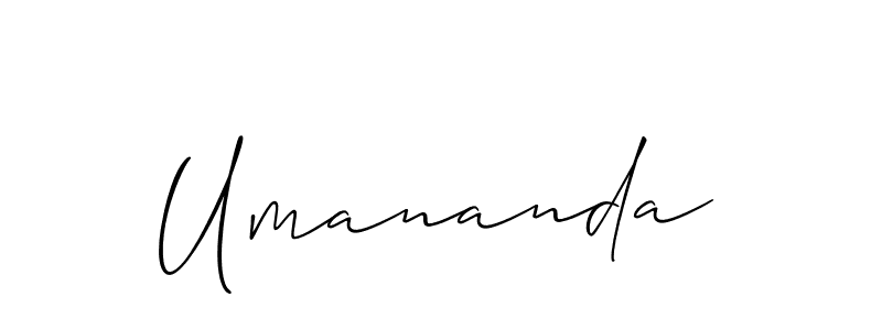 You can use this online signature creator to create a handwritten signature for the name Umananda. This is the best online autograph maker. Umananda signature style 2 images and pictures png