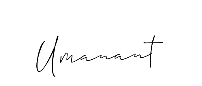 How to Draw Umanant signature style? Allison_Script is a latest design signature styles for name Umanant. Umanant signature style 2 images and pictures png