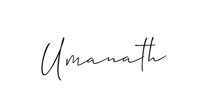 Umanath stylish signature style. Best Handwritten Sign (Allison_Script) for my name. Handwritten Signature Collection Ideas for my name Umanath. Umanath signature style 2 images and pictures png