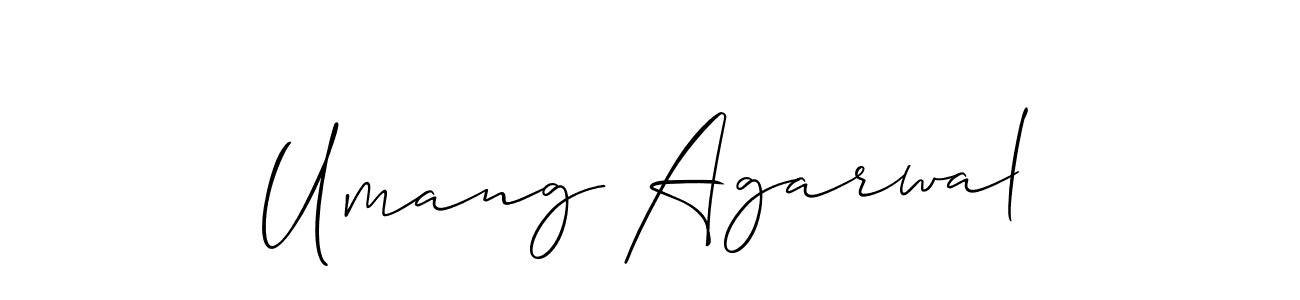 This is the best signature style for the Umang Agarwal name. Also you like these signature font (Allison_Script). Mix name signature. Umang Agarwal signature style 2 images and pictures png