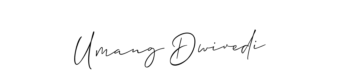 This is the best signature style for the Umang Dwivedi name. Also you like these signature font (Allison_Script). Mix name signature. Umang Dwivedi signature style 2 images and pictures png