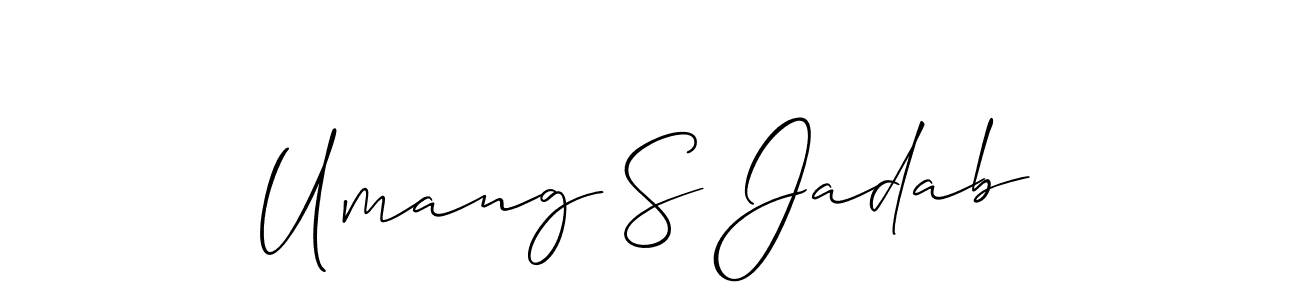 Check out images of Autograph of Umang S Jadab name. Actor Umang S Jadab Signature Style. Allison_Script is a professional sign style online. Umang S Jadab signature style 2 images and pictures png