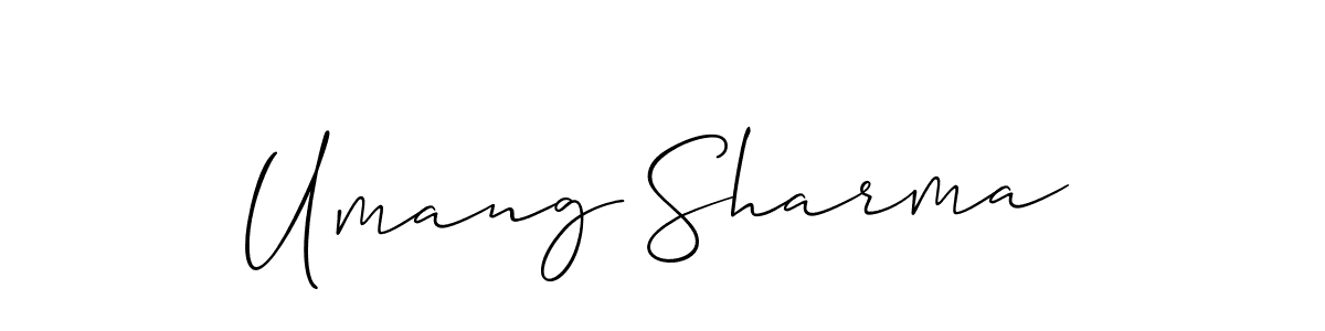 Best and Professional Signature Style for Umang Sharma. Allison_Script Best Signature Style Collection. Umang Sharma signature style 2 images and pictures png