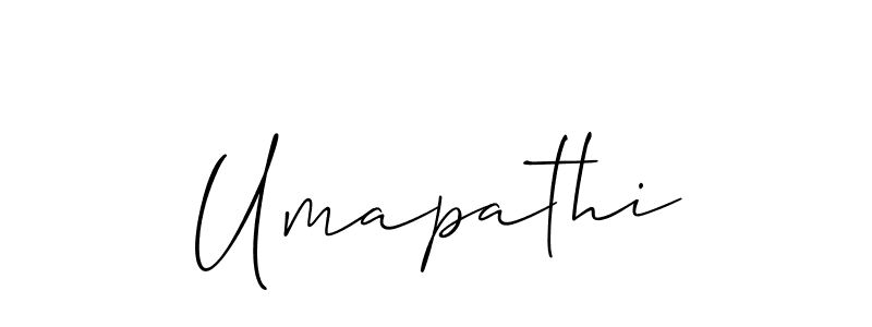 Umapathi stylish signature style. Best Handwritten Sign (Allison_Script) for my name. Handwritten Signature Collection Ideas for my name Umapathi. Umapathi signature style 2 images and pictures png