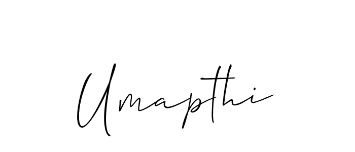 It looks lik you need a new signature style for name Umapthi. Design unique handwritten (Allison_Script) signature with our free signature maker in just a few clicks. Umapthi signature style 2 images and pictures png