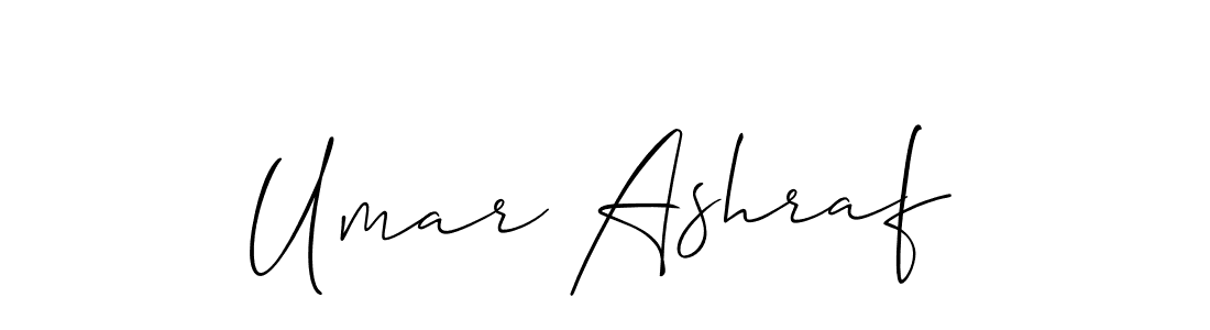 The best way (Allison_Script) to make a short signature is to pick only two or three words in your name. The name Umar Ashraf include a total of six letters. For converting this name. Umar Ashraf signature style 2 images and pictures png