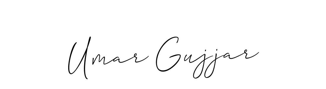 if you are searching for the best signature style for your name Umar Gujjar. so please give up your signature search. here we have designed multiple signature styles  using Allison_Script. Umar Gujjar signature style 2 images and pictures png