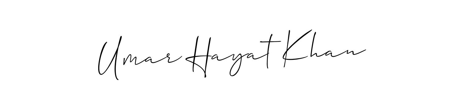 Once you've used our free online signature maker to create your best signature Allison_Script style, it's time to enjoy all of the benefits that Umar Hayat Khan name signing documents. Umar Hayat Khan signature style 2 images and pictures png